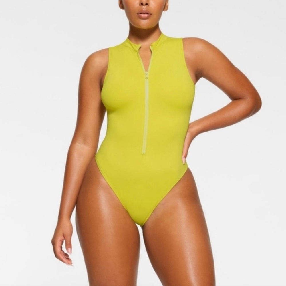 SKIMS Recycled Swim Sleeveless‎ One Piece Citrus 2X NWT